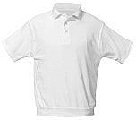 Our Lady of the Lake - Unisex Interlock Knit Polo Shirt with Banded Bottom - Short Sleeve