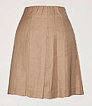 Drop Waist Skirt - Box Pleats - Khaki