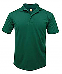 Faithful Shepherd Catholic School - Boys' Performance Knit Polo Shirt - Moisture Wicking - 100% Polyester - Short Sleeve
