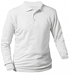 Visitation School - Unisex Interlock Knit Polo Shirt - Long Sleeve