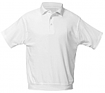 Academy of Holy Angels - Unisex Interlock Knit Polo Shirt with Banded Bottom - Short Sleeve