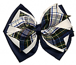 Hair Bow - Extra Large - Plaid #80