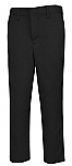 Boys Performance Microfiber Flat Front Pants - A+ #7014/7899 - Black