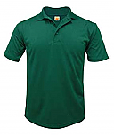 Saint John School of Little Canada - Unisex Performance Knit Polo Shirt - Moisture Wicking - 100% Polyester - Short Sleeve