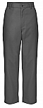 Boys Relaxed Fit Twill Pants - Flat Front - A+ #7021/7750 - Dark Grey