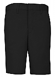 Boys Modern Fit Twill Shorts - Flat Front - #7897/7898 - Black