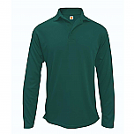 Hill-Murray School - Unisex Performance Knit Polo Shirt - Moisture Wicking - 100% Polyester - Long Sleeve