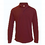 Shakopee Area Catholic School - Unisex Performance Knit Polo Shirt - Moisture Wicking - 100% Polyester - Long Sleeve
