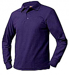 The Journey School - Unisex Mesh Knit Polo Shirt - Long Sleeve