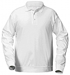 Presentation - Unisex Interlock Knit Polo Shirt with Banded Bottom - Long Sleeve