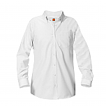 A+ Women's Oxford Dress Shirt - Long Sleeve - #9506 - White