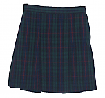 Traditional Waist Skirt - Kick Pleats - 100% Polyester - Plaid #98
