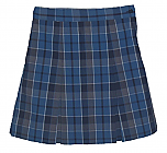 Traditional Waist Skirt - Kick Pleats - Polyester/Cotton - Plaid #59