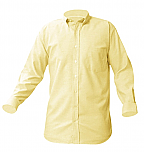 Girls Oxford Dress Shirt - Long Sleeve - Yellow