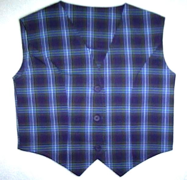 Girls Plaid Vests