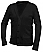 V-Neck Cardigan Sweater - Black