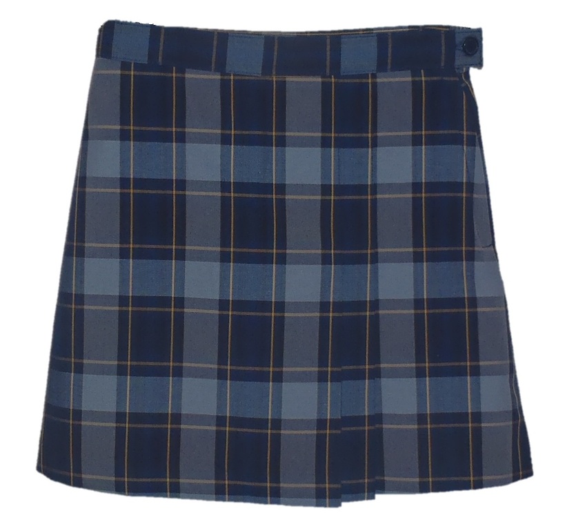 #1579 Skort with 2 Pleats - Front & Back - Plaid #57