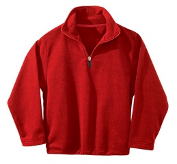 The French Academie - Unisex 1/2 Zip Microfleece Pullover Jacket - Elderado