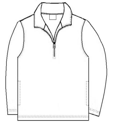 Lourdes High School - Unisex 1/2-Zip Pullover Performance Jacket - Elderado