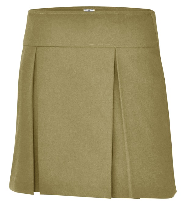 A+ #1106 - Hipster Skort - Kick Pleats - Khaki