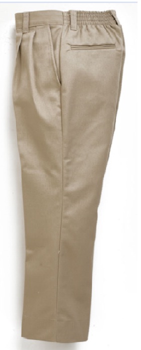 Boys Twill Pants - Elastic Back - #1368/7573 - Khaki