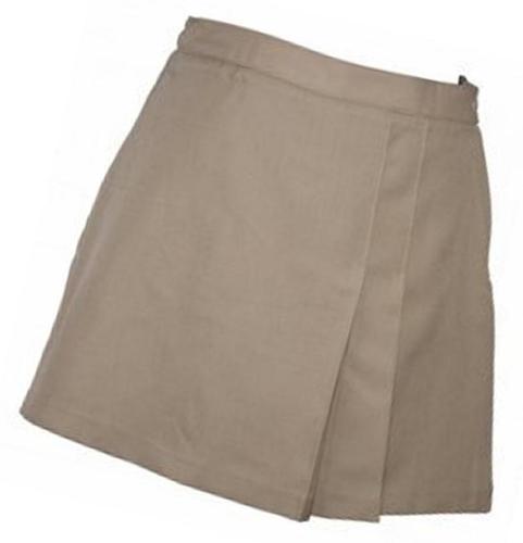 Pleated Front and Back Scooter Skort #2653 - Khaki
