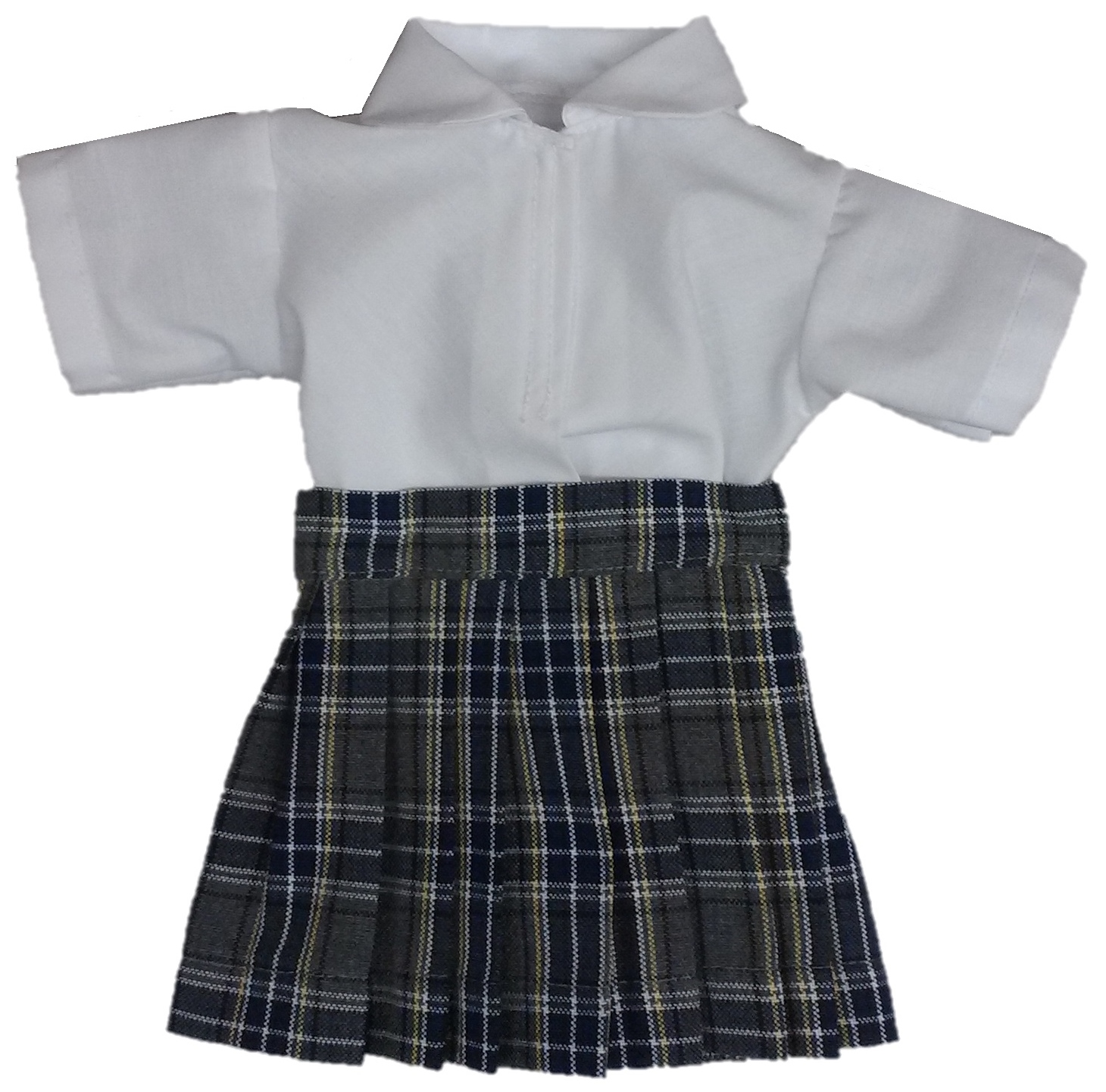18 Inch Doll Plaid #42 Skirt & Blouse