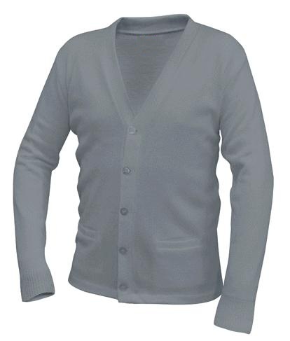 Aspen Academy - Unisex V-Neck Cardigan Sweater with Pockets