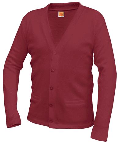 Eagle Ridge Academy - Unisex V-Neck Cardigan Sweater with Pockets