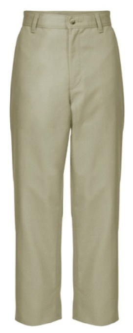 Boys Relaxed Fit Twill Pants - Flat Front - A+ #7021/7750 - Khaki