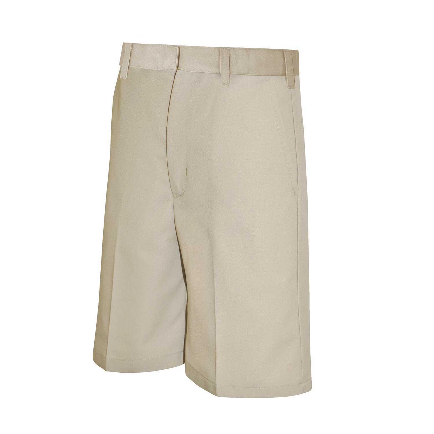 Boys Relaxed Fit Twill Shorts - Flat Front - #7099/7031 - Khaki