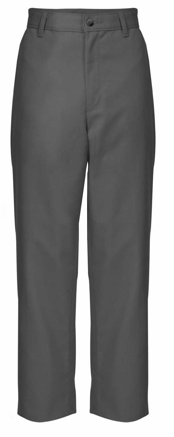 Boys Relaxed Fit Twill Pants - Flat Front - A+ #7021/7750 - Dark Grey