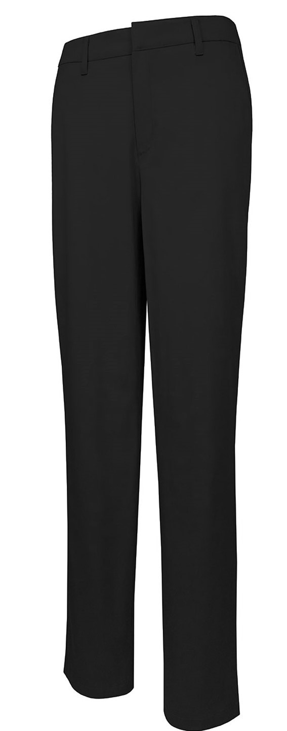 Girls Modern Fit Flat Front Pants with Stretch - A+ #7895/7896 - Black