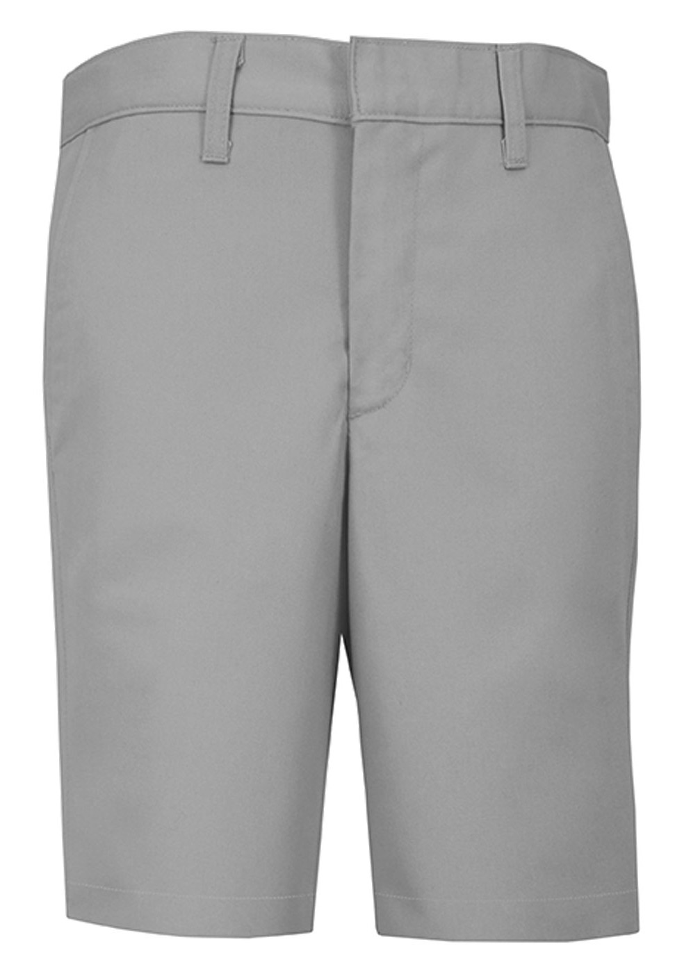 Boys Modern Fit Twill Shorts - Flat Front - #7897/7898 - Light Grey