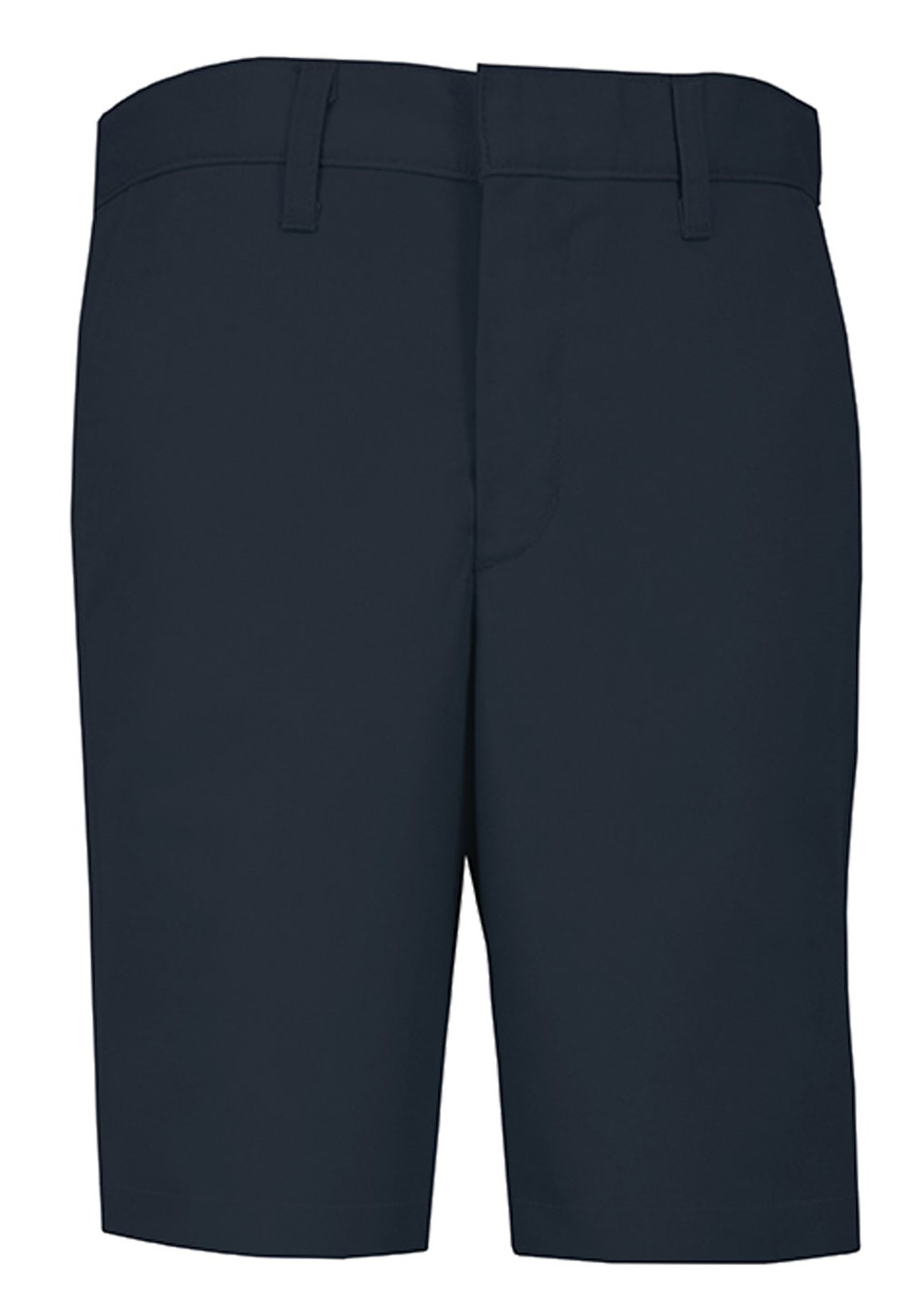 Boys Modern Fit Twill Shorts - Flat Front - #7897/7898 - Navy Blue