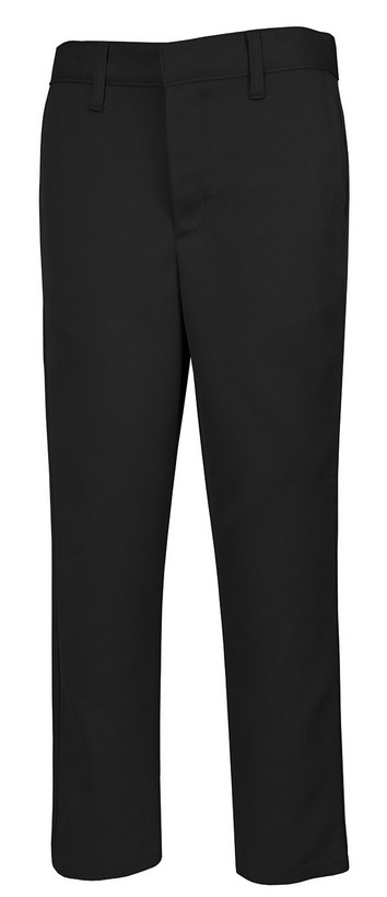 Boys Performance Microfiber Flat Front Pants - A+ 7014/7899 - Black