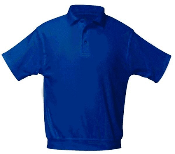 St. Jude of the Lake - Unisex Interlock Knit Polo Shirt with Banded Bottom - Short Sleeve