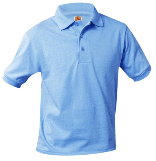 Aurora Charter School - Unisex Interlock Knit Polo Shirt - Short Sleeve