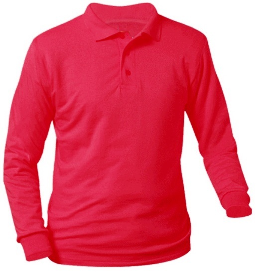 St. Mark's - Unisex Interlock Knit Polo Shirt - Long Sleeve