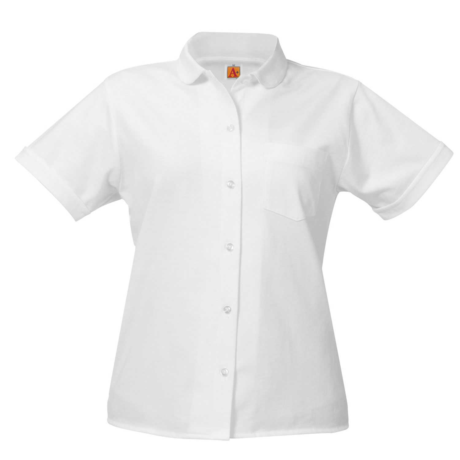 The French Academie - Peter Pan Collar Knit Shirt - Short Sleeve