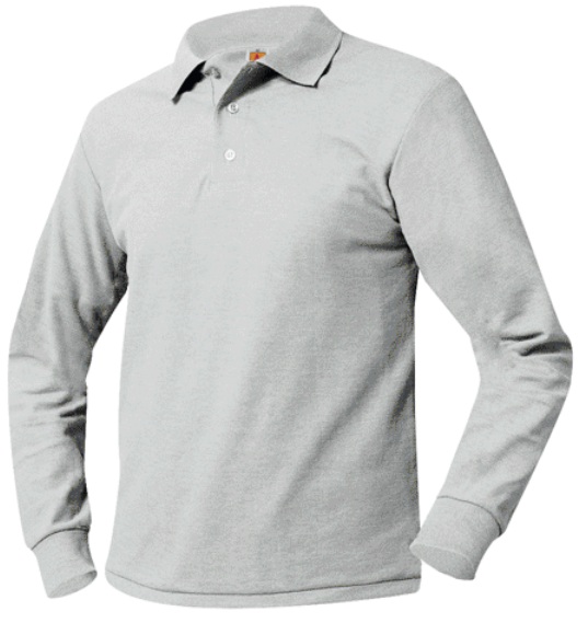 Prodeo Academy St. Paul Campus - Unisex Mesh Knit Polo Shirt - Long Sleeve