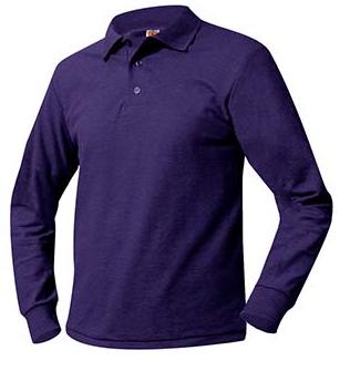 The Journey School - Unisex Mesh Knit Polo Shirt - Long Sleeve