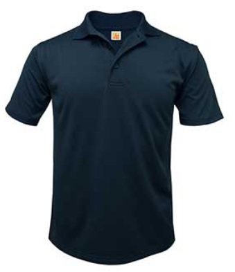 St. John the Baptist Catholic School - Savage - Unisex Performance Knit Polo Shirt - Moisture Wicking - 100% Polyester - Short Sleeve