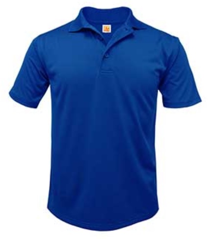 Our Lady of the Lake - Unisex Performance Knit Polo Shirt - Moisture Wicking - 100% Polyester - Short Sleeve
