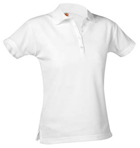 Faithful Shepherd Catholic School - Girls Fitted Knit Polo Shirt - Short Sleeve