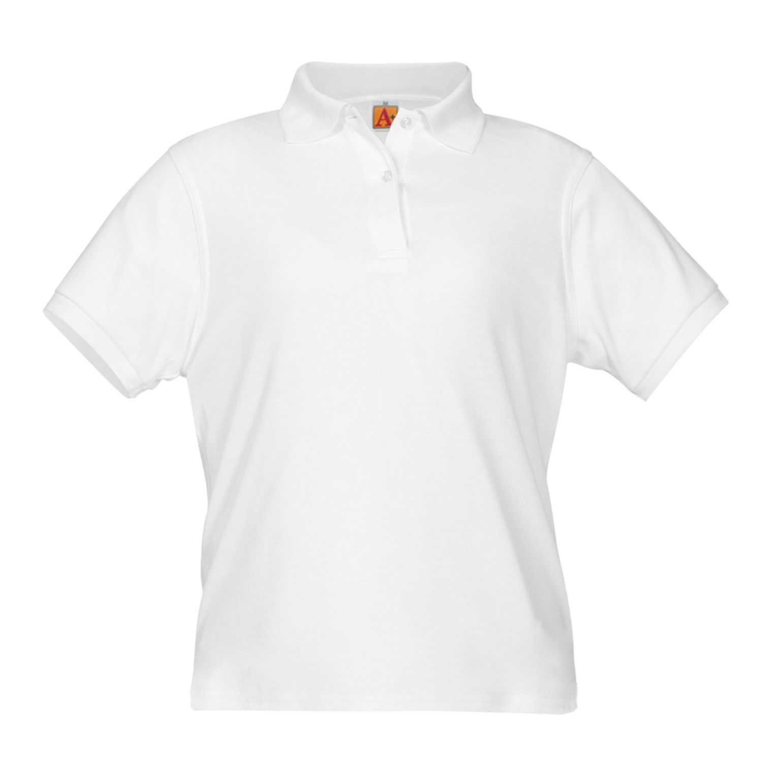 St. Luke the Evangelist - Girls Fitted Interlock Knit Polo Shirt - Short Sleeve - #9737