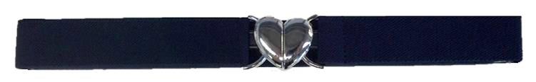 Adjustable Stretch Belt - Heart Buckle