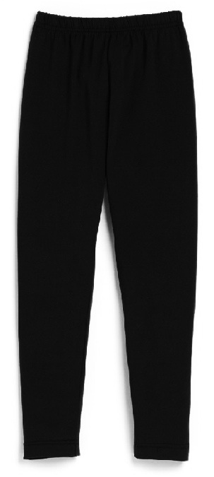 Girls Knit Leggings - Black