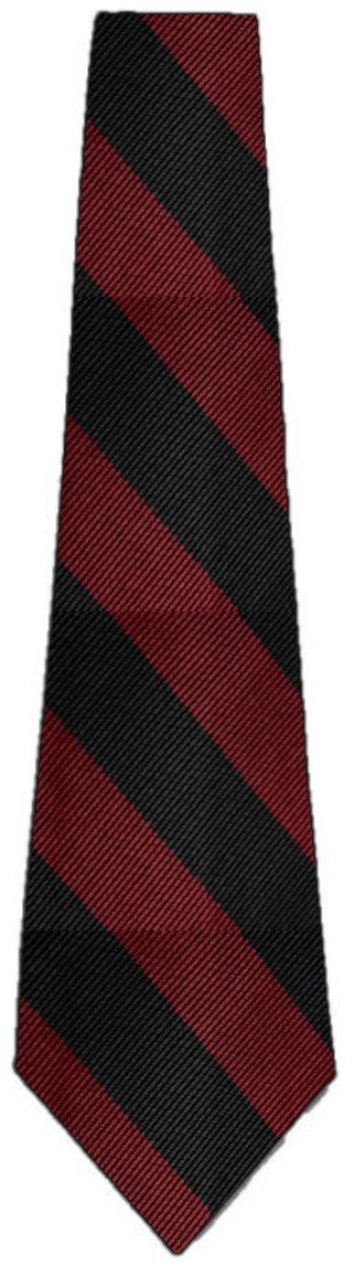 Nova Classical Academy - Neck Tie - Black and Burgundy Stripes