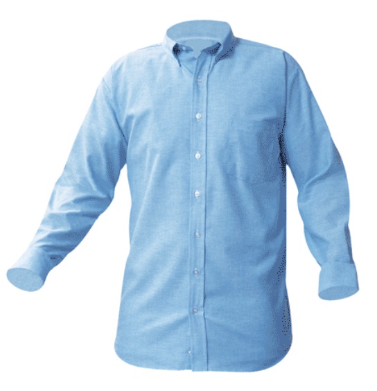 St. Peter Claver - Girls Oxford Dress Shirt - Long Sleeve